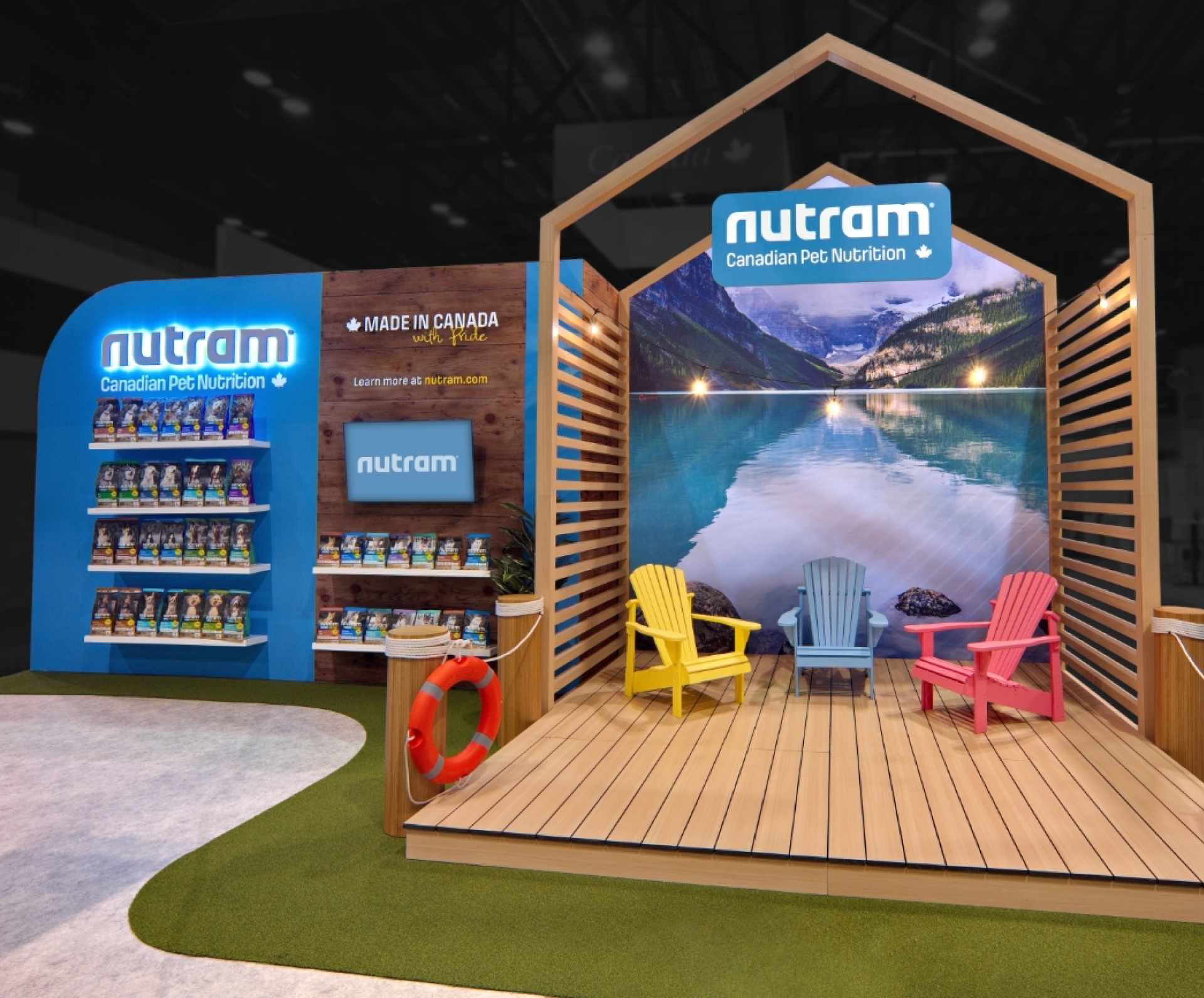 Nutram tradeshow marketing booth display